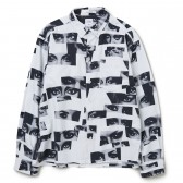 BEDWIN-L:S ORG FLANNEL MODEL EYE SHIRT 「RICK」 - White