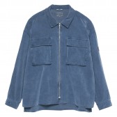 C.E : CAV EMPT-CORDUROY ZIP SHIRT JACKET - Navy