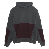 C.E : CAV EMPT-OVERDYE ZIGGURAT PATCH HEAVY HOODY - Black