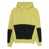 C.E : CAV EMPT-OVERDYE ZIGGURAT PATCH HEAVY HOODY - Yellow