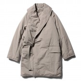 COMOLI-中綿 ショールカラーコート - Beige