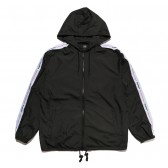 ELVIRA-BREAK TAPE HOOD JACKET - Black