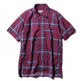 ENGINEERED GARMENTS-Camp Shirt - Afghan Print - Nvy:Red