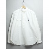 MOUNTAIN RESEARCH-B.D. Pullover (Lefty) - 動物刺繍 厚OX - White