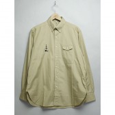 MOUNTAIN RESEARCH-B.D. - 動物刺繍 Cotton Broad - Beige