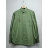 MOUNTAIN RESEARCH-B.D. - 動物刺繍 Cotton Broad - Khaki