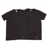 UNIVERSAL PRODUCTS-VELVA SHEEN 2PACK T-SHIRTS - Black