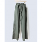 AURALEE-WASHED FINX TWILL EASY WIDE PANTS - Dark Green