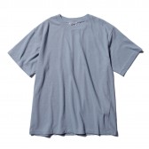 AURALEE-TWIST COTTON CASHMERE TEE - Blue Gray