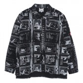C.E : CAV EMPT-FRAME PRINTED SHIRT JACKET - Black