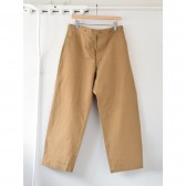 COMOLI-コットンリネン オーバーパンツ - Camel