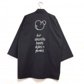 COW BOOKS-Reading Jacket Bear Heads (中綿なし・ショート丈) - Black