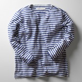 CURLY-BRIGHT BORDER LS TEE