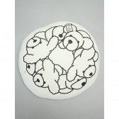 MOUNTAIN RESEARCH-Wheel Cushion - 熊リース - White