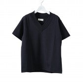 NEON SIGN-V NECK T-SHIRT - Black