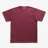 NEPENTHES Purple Label - N Emb. Pocket Tee - Burgundy