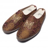 Needles - Papillon Emb. Gobelin Jacquard Mule - Brown