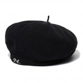 Porter Classic-HAND WORK KNIT BERET - Black
