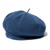 Porter Classic-HAND WORK KNIT BERET - Blue
