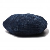 Porter Classic-SASHIKO LIGHT BERET - New Blue