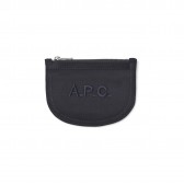 A.P.C.-Porte-monnaie Demi-lune deux 18P - Dark Navy