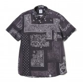 BEDWIN-S:S BD ORG BANDANA SHIRT FD 「MONK」 - Black