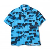 BEDWIN-S:S ORG FLANNEL MODEL EYE SHIRT 「RICK」 - Blue