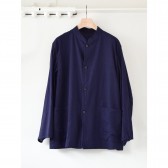 COMOLI-ベタシャン スタンドカラージャケット - Navy