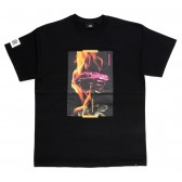 ELVIRA-BURNING ROSE T-SHIRT - Black