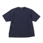 Living Concept-HARD COTTON CREW NECK T-SHIRT - Navy