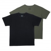 N.HOOLYWOOD-981-CS04-074 pieces 2PACK T-SHIRTS - Black : Khaki