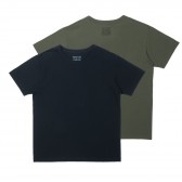 N.HOOLYWOOD-981-CS04-074 pieces 2PACK T-SHIRTS - Khaki : Navy