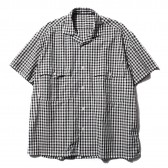 Porter Classic-KEROUAC GINGHAM CHECK SHIRT - Black