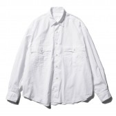 Porter Classic-ROLL UP SHIRT - White