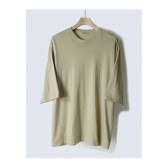 AURALEE-SEAMLESS CREW NECK LONG TEE