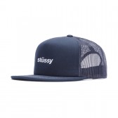 STUSSY-Twill Foam Trucker Cap - Navy