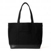 kiruna-vibram x canvas tote - cotton canvas:vibram - Black : Black