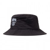 STUSSY-Crushable Stock Lock Bucket - Black