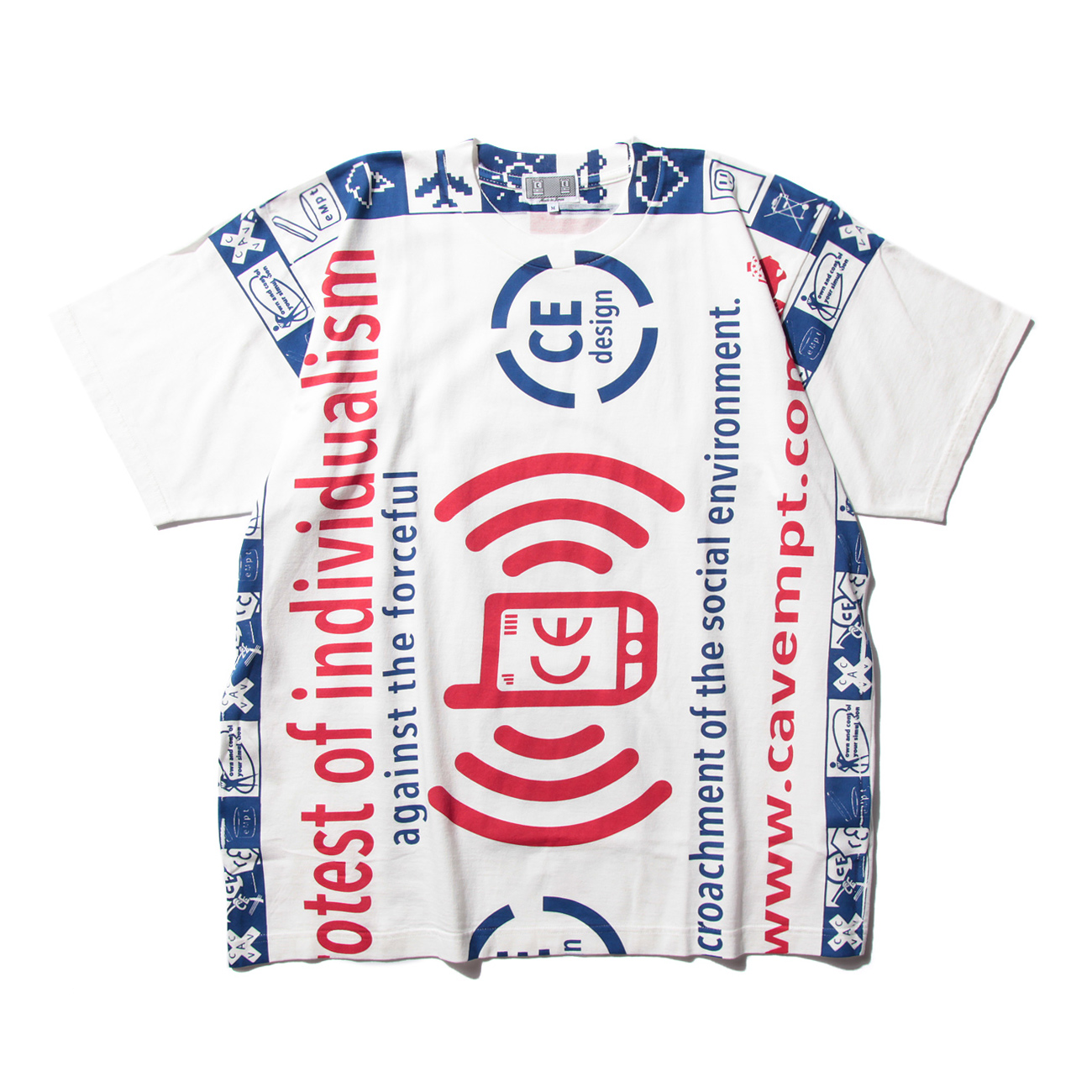 C.E / CAV EMPT - INDIVIDUALISM BIG T - White