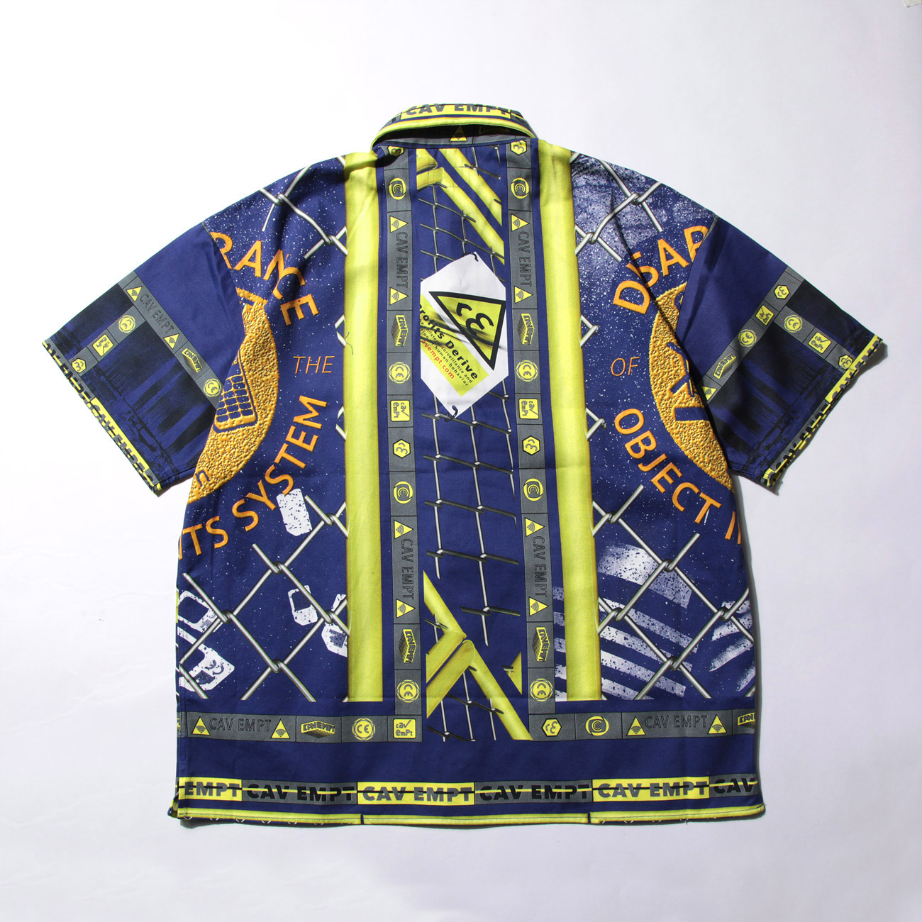 C.E / CAV EMPT - CHAINLINK SHORT SLEEVE SHIRT - Navy