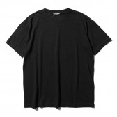 AURALEE-SEAMLESS CREW NECK TEE - Black