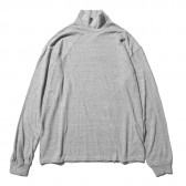 AURALEE-SEAMLESS HI NECK L:S TEE - Top Gray