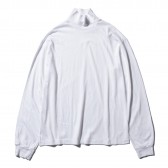 AURALEE-SEAMLESS HI NECK L:S TEE - White