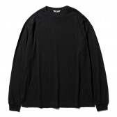 AURALEE-SEAMLESS L:S TEE - Black