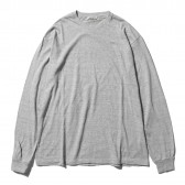 AURALEE-SEAMLESS L:S TEE - Top Gray