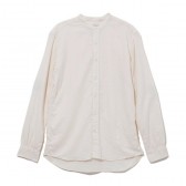 NAISSANCE-BAND COLLAR SHIRT - White