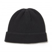 NAISSANCE-COTTON CASHMERE KNIT CAP - Black