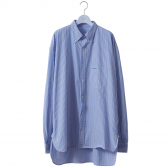 NEON SIGN-B.D WORK SHIRT “BRIT STRIPE” - Blit Blue
