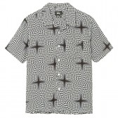 STUSSY-Psychedelic Checker Shirt - White