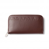 A.P.C.-Portefeuille Lucien Logo 18A - Brown